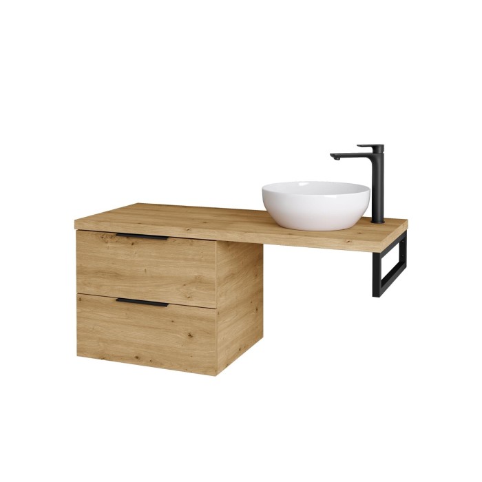 Pakabinama spintelė su stalviršiui praustuvui EU 1200 x 500 mm, medžio spalva