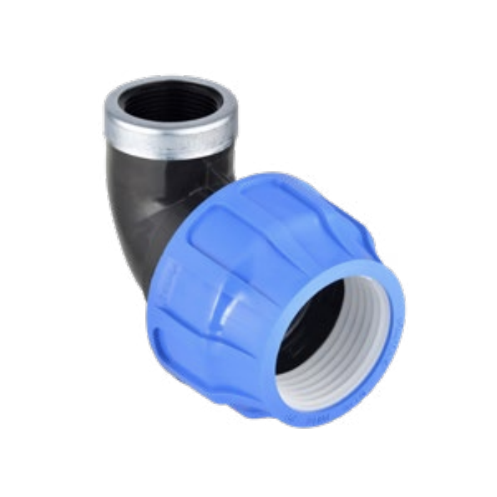 Plastikinė užveržiama alkūnė PE vamzdžiui PIMTAS 32 x 3/4" vidus, EX70002405M
