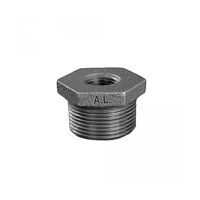 Redukcija ketinė GRODITZER FITTINGS (A.L.) 1 1/2" x 3/4", juoda