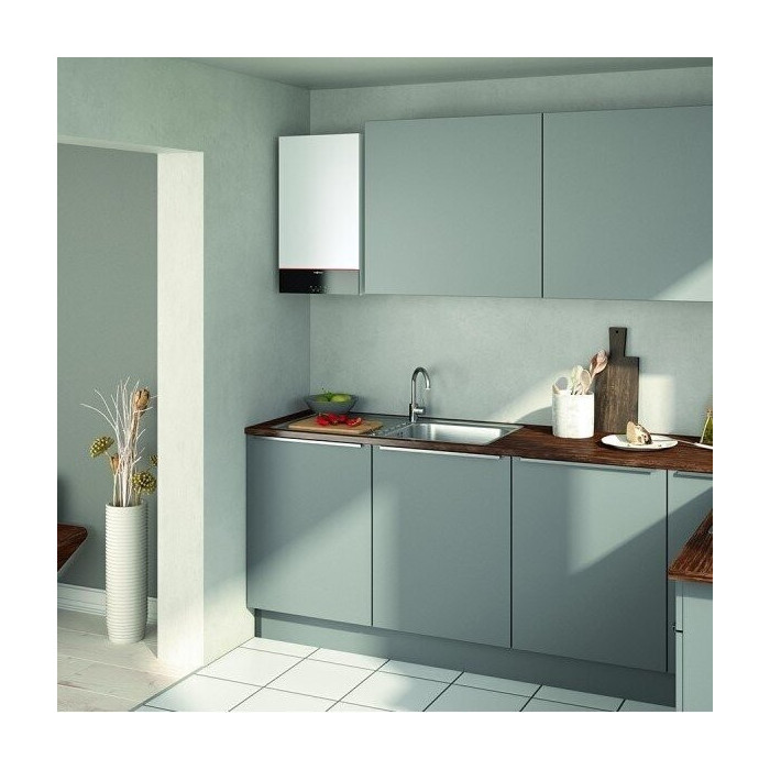 Dujinis kondensacinis katilas VIESSMANN Vitodens 100-W, 3,2-32,0 kW su galimybe pajungti tūrinį vandens šildytuvą, Z022861