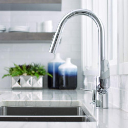 Virtuvinis (plautuvės) maišytuvas su ištraukiamu snapu HANSGROHE Focus, 31815000