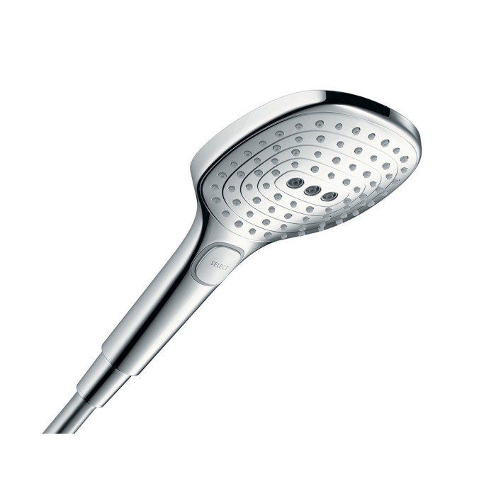 Dušo galvutė HANSGROHE Raindance Select E 120 3 jet Ecosmart, chromo spalvos, 26520000