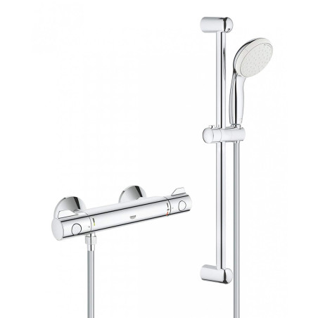 Termostatinis maišytuvas dušui GROHE Grohtherm 800 su dušo komplektu Tempesta 600