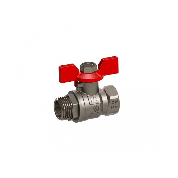 Rutulinis ventilis 1/2" v/išor. ARCO Sena, trumpa rankena