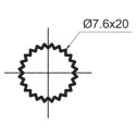 Ventilis maišytuvui RUBINETA, 1/2"" Eco Ceramic Cross (8x20) 270, 664129