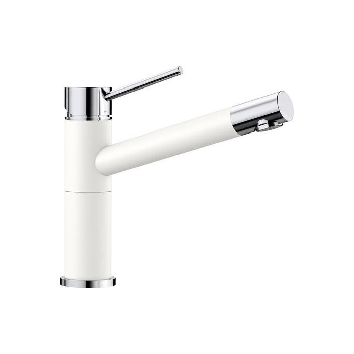 Virtuvinis (plautuvės) maišytuvas BLANCO ALTA Compact, balta/chromuotas