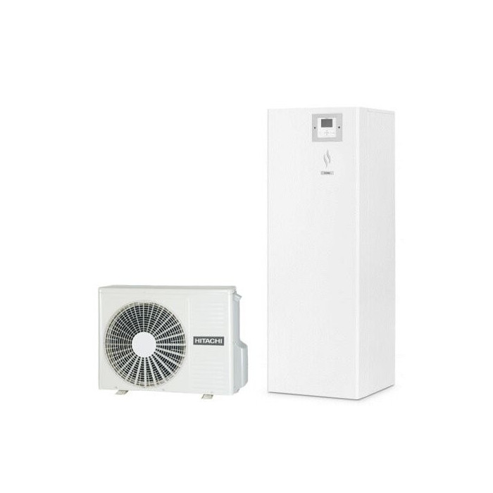 Šilumos siurblys oras-vanduo HITACHI Yutaki S260l Combi 8 kW