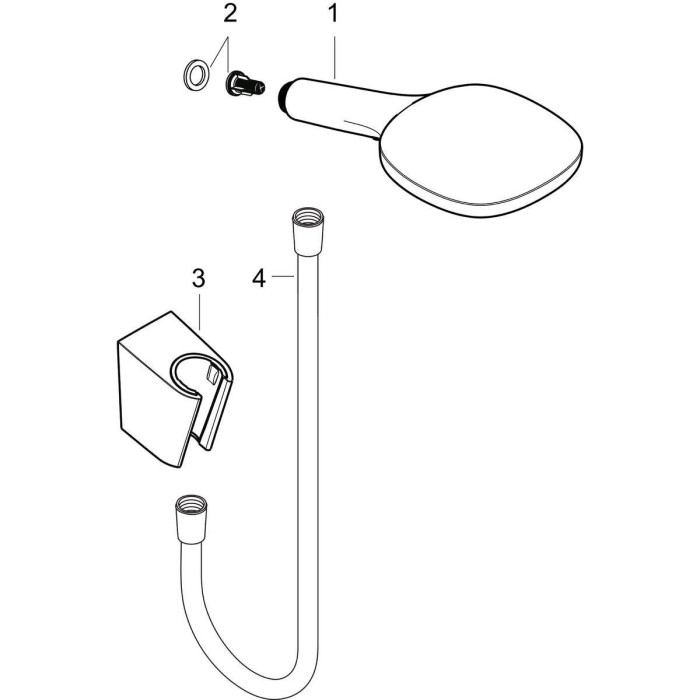 Dušo komplektas HANSGROHE Raindance Select E120 Chrome, 3 funkcijos, (Įvairių ilgių pasirinkimas)